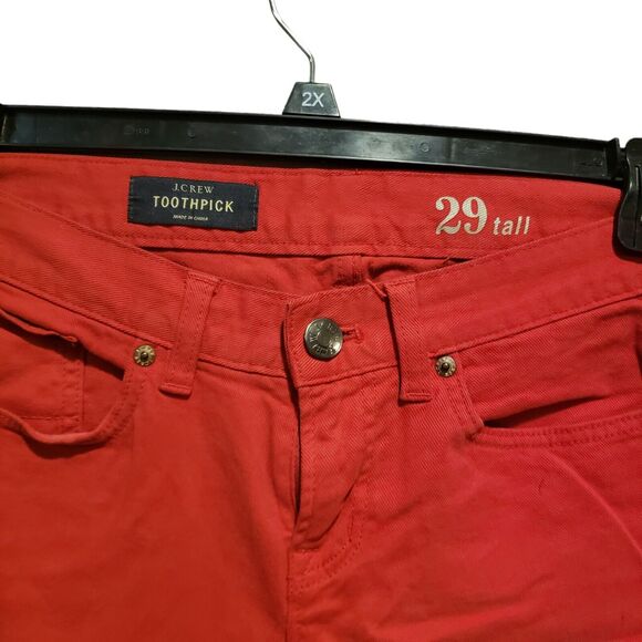 J Crew Women Toothpick Ankle Colored Jeans size 29/8 $125 - Picture 4 of 8